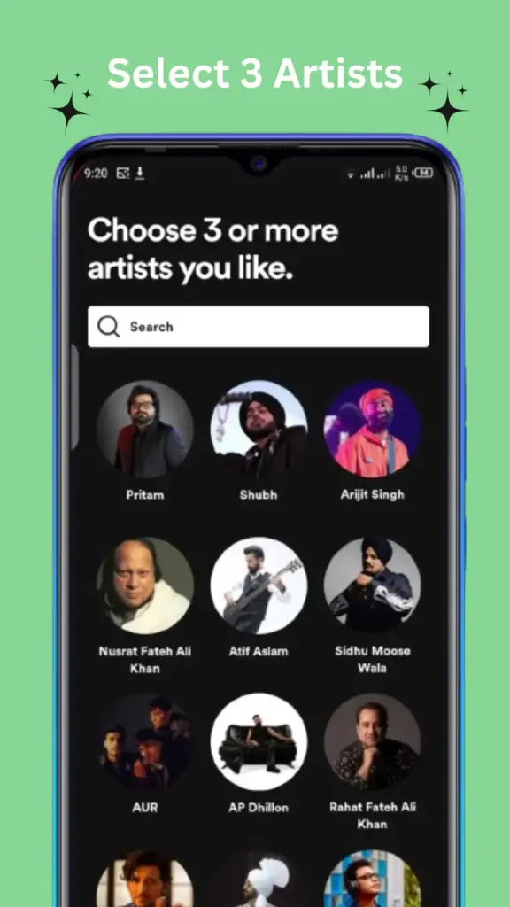 Select 3 Artist